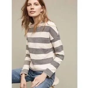 Anthropologie Striped Knit Top